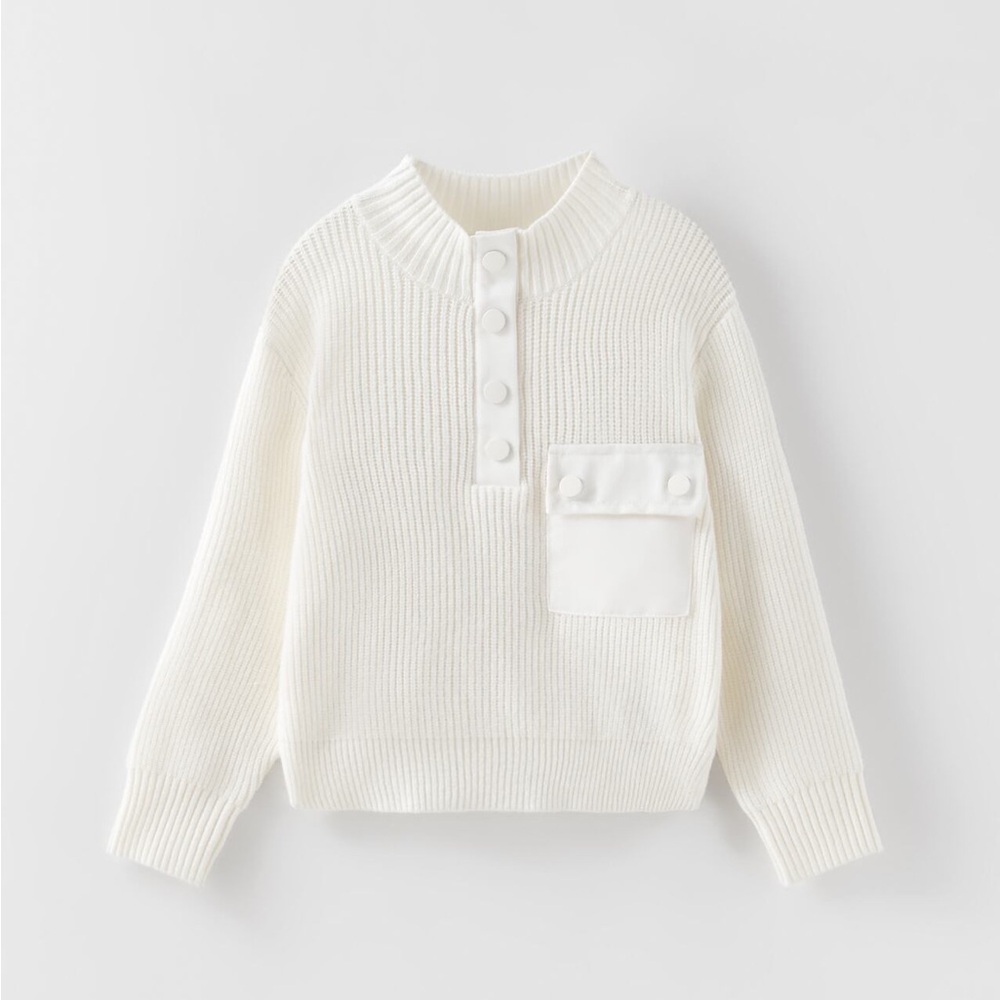 Zara white sweater
